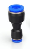 Plastic push-in pneumatic fittings