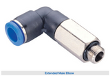 Plastic push-in pneumatic fittings