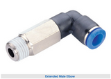 Plastic push-in pneumatic fittings