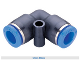 Plastic push-in pneumatic fittings